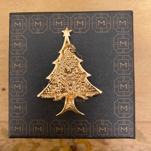 Monet Christmas Tree Pin Brooch - Picture 3 of 3